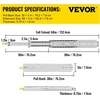 image:imageVEVOR 1 Pair Full Extension Drawer Slides 18 20 22 28 30 32 36 38 40 44 48 52 56 60 in 500 lbs Load Capacity Locking Drawer Slides Ball Bearing with Lock Side Mount Drawer Slide Rail30 Inch