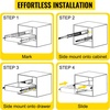 image:imageVEVOR 1 Pair Full Extension Drawer Slides 18 20 22 28 30 32 36 38 40 44 48 52 56 60 in 500 lbs Load Capacity Locking Drawer Slides Ball Bearing with Lock Side Mount Drawer Slide Rail60 Inch