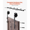 image:imageVEVOR 10FT Sliding Barn Door Hardware Kit 330 LBS Weight Capacity Compatible with 60 Inches Max Width amp 138 to 134 Inches Thickness Single Sliding Barn Door Durable Track amp Jshape RollerBlackJshaped  Black