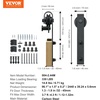 image:imageVEVOR 10FT Sliding Barn Door Hardware Kit 330 LBS Weight Capacity Compatible with 60 Inches Max Width amp 138 to 134 Inches Thickness Single Sliding Barn Door Durable Track amp Jshape RollerBlackJshaped  Black