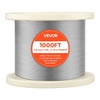 image:imageVEVOR 18 Inch Wire Rope 500 ft Length 316 Stainless Steel Wire Cable with Cutter 1760 lbs Breaking Strength 1 x 19 Strands Construction Steel Cable for Deck Railing System Garden Trellis1000ft