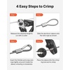 image:imageVEVOR 18 Inch Wire Rope Kit 100 ft Length 304 Stainless Steel Wire Cable with Cutter 1600 lbs Breaking Strength 7 x 7 Strands Construction Steel Cable for Deck Railing System Garden Trellis689 x 138 in