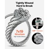 image:imageVEVOR 18 Stainless Steel Cable Railing Kit 600 FT 316 Marine Aircraft Cable With Cutter and Gloves 1600 lbs Breaking Strength 7x7 Strands for Handrail Stair Decking Fence Outdoors14 Cable