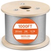 image:imageVEVOR 18 Stainless Steel Cable Railing Kit 600 FT 316 Marine Aircraft Cable With Cutter and Gloves 1600 lbs Breaking Strength 7x7 Strands for Handrail Stair Decking Fence Outdoors18 Cable