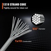 image:imageVEVOR 18 Stainless Steel Cable Railing Kit 600 FT 316 Marine Aircraft Cable With Cutter and Gloves 1600 lbs Breaking Strength 7x7 Strands for Handrail Stair Decking Fence Outdoors532 T316