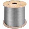 image:imageVEVOR 18 Stainless Steel Cable Railing Kit 600 FT 316 Marine Aircraft Cable With Cutter and Gloves 1600 lbs Breaking Strength 7x7 Strands for Handrail Stair Decking Fence Outdoors316 T316