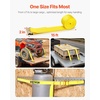 image:imageVEVOR 18PCS E Track Ratchet Strap 2 x 15ETrack Straps 4400 LBS Breaking Strength Polyester Webbing amp Spring Fitting amp Ratchets Durable TieDowns for Tires Motorcycles Trailers Loads Yellow  4400 LBS Breaking Strength Polyester Webbing Spring Fitting amp Ratchets For Tires Motorcycles Trailers Loads Yellow2 x 15
