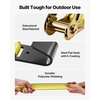 image:imageVEVOR 18PCS E Track Ratchet Strap 2 x 15ETrack Straps 4400 LBS Breaking Strength Polyester Webbing amp Spring Fitting amp Ratchets Durable TieDowns for Tires Motorcycles Trailers Loads Yellow  4400 LBS Breaking Strength Polyester Webbing Spring Fitting amp Ratchets For Tires Motorcycles Trailers Loads Yellow2 x 30