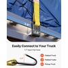 image:imageVEVOR 18PCS E Track Ratchet Strap 2 x 15ETrack Straps 4400 LBS Breaking Strength Polyester Webbing amp Spring Fitting amp Ratchets Durable TieDowns for Tires Motorcycles Trailers Loads Yellow  4400 LBS Breaking Strength Polyester Webbing Spring Fitting amp Ratchets For Tires Motorcycles Trailers Loads Yellow2 x 30