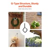 image:imageVEVOR 20 PCS QHanger Hooks 217 in Q Hanger String Light Hooks Outdoor Heavy Duty Outdoor Screw Hooks with Security Buckle for Hanging Outdoor String Lights Christmas Lights Cups Decors Black