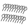 image:imageVEVOR 20 PCS QHanger Hooks 217 in Q Hanger String Light Hooks Outdoor Heavy Duty Outdoor Screw Hooks with Security Buckle for Hanging Outdoor String Lights Christmas Lights Cups Decors Black