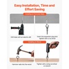 image:imageVEVOR 20 PCS QHanger Hooks 217 in Q Hanger String Light Hooks Outdoor Heavy Duty Outdoor Screw Hooks with Security Buckle for Hanging Outdoor String Lights Christmas Lights Cups Decors Black