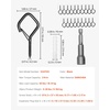 image:imageVEVOR 20 PCS QHanger Hooks 217 in Q Hanger String Light Hooks Outdoor Heavy Duty Outdoor Screw Hooks with Security Buckle for Hanging Outdoor String Lights Christmas Lights Cups Decors Black