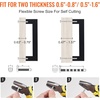 image:imageVEVOR 30 Pack Black Cabinet Pulls 503in  128mm Center to Center Kitchen Cabinet Drawer Rust and ScratchResistant Hardware Stainless Steel Door Handles for Kitchen Bathroom Bar Hardware Matte378 inch Hole Centers96mm