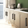 image:imageVEVOR 30 Pack Black Cabinet Pulls 503in  128mm Center to Center Kitchen Cabinet Drawer Rust and ScratchResistant Hardware Stainless Steel Door Handles for Kitchen Bathroom Bar Hardware Matte378 inch Hole Centers96mm