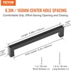 image:imageVEVOR 30 Pack Black Cabinet Pulls 503in  128mm Center to Center Kitchen Cabinet Drawer Rust and ScratchResistant Hardware Stainless Steel Door Handles for Kitchen Bathroom Bar Hardware Matte63 inch Hole Centers160mm