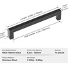 image:imageVEVOR 30 Pack Black Cabinet Pulls 503in  128mm Center to Center Kitchen Cabinet Drawer Rust and ScratchResistant Hardware Stainless Steel Door Handles for Kitchen Bathroom Bar Hardware Matte63 inch Hole Centers160mm