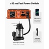 image:imageVEVOR 3000W Sump Pump Battery Backup System LCD Display Auto Switches to Battery Inverter Power for Sump Pump Pure Sine Wave for Basement Protection Emergency and Power Outage Battery Not Include2000W