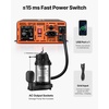 image:imageVEVOR 3000W Sump Pump Battery Backup System LCD Display Auto Switches to Battery Inverter Power for Sump Pump Pure Sine Wave for Basement Protection Emergency and Power Outage Battery Not Include1500W
