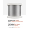 image:imageVEVOR 316 T304 Stainless Steel Cable 250FT 3700 LBS Breaking Strength Cable Railing System Wire Rope Aircraft Deck Railing Kit Fence Wire18 Cable Kit