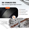 image:imageVEVOR 316 T304 Stainless Steel Cable 250FT 3700 LBS Breaking Strength Cable Railing System Wire Rope Aircraft Deck Railing Kit Fence Wire316 T304