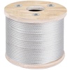 image:imageVEVOR 316 T304 Stainless Steel Cable 250FT 3700 LBS Breaking Strength Cable Railing System Wire Rope Aircraft Deck Railing Kit Fence Wire316 T304