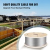 image:imageVEVOR 316 T304 Stainless Steel Cable 250FT 3700 LBS Breaking Strength Cable Railing System Wire Rope Aircraft Deck Railing Kit Fence Wire316 T316