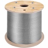 image:imageVEVOR 316 T304 Stainless Steel Cable 250FT 3700 LBS Breaking Strength Cable Railing System Wire Rope Aircraft Deck Railing Kit Fence Wire316 T316
