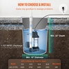image:imageVEVOR 34 HP Submersible Sewage Pump Cast Iron Submersible Sump Pump Wearproof Cast Iron Construction with Tethered Float Switch 10 FT Power Cord05 HP