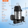 image:imageVEVOR 34 HP Submersible Sewage Pump Cast Iron Submersible Sump Pump Wearproof Cast Iron Construction with Tethered Float Switch 10 FT Power Cord05 HP