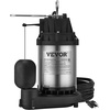 image:imageVEVOR 34 HP Submersible Sewage Pump Cast Iron Submersible Sump Pump Wearproof Cast Iron Construction with Tethered Float Switch 10 FT Power Cord05 HP