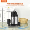 image:imageVEVOR 34 HP Submersible Sewage Pump Cast Iron Submersible Sump Pump Wearproof Cast Iron Construction with Tethered Float Switch 10 FT Power Cord05 HP