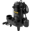 image:imageVEVOR 34 HP Submersible Sewage Pump Cast Iron Submersible Sump Pump Wearproof Cast Iron Construction with Tethered Float Switch 10 FT Power Cord075 HP