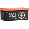 image:imageVEVOR 36V48V 105Ah Golf Cart Lithium Battery 3648 Volt Golf Cart Battery with 200A BMS LCD or Touch Monitor and Mobile APP LiFePO4 Battery with 600A Peak Current 4000 Cycles for Golf Carts36V Battery  ABS Casing