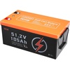 image:imageVEVOR 36V48V 105Ah Golf Cart Lithium Battery 3648 Volt Golf Cart Battery with 200A BMS LCD or Touch Monitor and Mobile APP LiFePO4 Battery with 600A Peak Current 4000 Cycles for Golf Carts48V Battery  ABS Casing