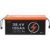 image:imageVEVOR 36V48V 105Ah Golf Cart Lithium Battery 3648 Volt Golf Cart Battery with 200A BMS LCD or Touch Monitor and Mobile APP LiFePO4 Battery with 600A Peak Current 4000 Cycles for Golf Carts36V Battery  ABS Casing