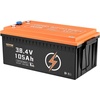 image:imageVEVOR 36V48V 105Ah Golf Cart Lithium Battery 3648 Volt Golf Cart Battery with 200A BMS LCD or Touch Monitor and Mobile APP LiFePO4 Battery with 600A Peak Current 4000 Cycles for Golf Carts36V Battery and Charger  ABS Casing