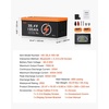 image:imageVEVOR 36V48V 105Ah Golf Cart Lithium Battery 3648 Volt Golf Cart Battery with 200A BMS LCD or Touch Monitor and Mobile APP LiFePO4 Battery with 600A Peak Current 4000 Cycles for Golf Carts36V Battery  ABS Casing