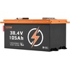 image:imageVEVOR 36V48V 105Ah Golf Cart Lithium Battery 3648 Volt Golf Cart Battery with 200A BMS LCD or Touch Monitor and Mobile APP LiFePO4 Battery with 600A Peak Current 4000 Cycles for Golf Carts36V Battery and Charger  Coldrolled Steel Casing
