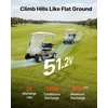 image:imageVEVOR 48V 512V 150AH Lithium Golf Cart Battery with 20A Charger Lifepo4 Battery Kit Builtin 250A BMS with Bluetooth amp Touch Monitor 2C Discharge 4000 Cycles for Golf Carts Trolling Motors  Builtin 250A BMS with 20A Charger amp Bluetooth amp Touch Monitor 2C Discharge 4000 Cycles for Golf Carts Trolling Motors