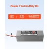 image:imageVEVOR 48V Lithium Battery 10Ah Lithium Battery Pack with 30A BMS Protection Charger TPlug Expansion Cable 500 Cycles IP66 Waterproof PVC Shell Fast Charging Compatible with 2400W Motors48V 10Ah