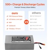 image:imageVEVOR 48V Lithium Battery 10Ah Lithium Battery Pack with 30A BMS Protection Charger TPlug Expansion Cable 500 Cycles IP66 Waterproof PVC Shell Fast Charging Compatible with 2400W Motors48V 20Ah