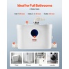 image:imageVEVOR 500W Macerator Pump 29 GPM Flow 26 ft8 m Head Macerator Sewerage Toilet Pump with 4 Water Inlets Waste Water Disposal Upflush Machine for Toilet Basement Shower Sink Laundry Bathtub900W
