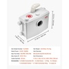 image:imageVEVOR 500W Macerator Pump 29 GPM Flow 26 ft8 m Head Macerator Sewerage Toilet Pump with 4 Water Inlets Waste Water Disposal Upflush Machine for Toilet Basement Shower Sink Laundry Bathtub1200W