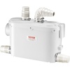 image:imageVEVOR 500W Macerator Pump 29 GPM Flow 26 ft8 m Head Macerator Sewerage Toilet Pump with 4 Water Inlets Waste Water Disposal Upflush Machine for Toilet Basement Shower Sink Laundry Bathtub500W for WallHung Toilets