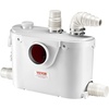 image:imageVEVOR 500W Macerator Pump 29 GPM Flow 26 ft8 m Head Macerator Sewerage Toilet Pump with 4 Water Inlets Waste Water Disposal Upflush Machine for Toilet Basement Shower Sink Laundry Bathtub500W