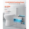 image:imageVEVOR 500W Macerator Pump 29 GPM Flow 26 ft8 m Head Macerator Sewerage Toilet Pump with 4 Water Inlets Waste Water Disposal Upflush Machine for Toilet Basement Shower Sink Laundry Bathtub900W