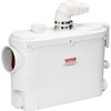 image:imageVEVOR 500W Macerator Pump 29 GPM Flow 26 ft8 m Head Macerator Sewerage Toilet Pump with 4 Water Inlets Waste Water Disposal Upflush Machine for Toilet Basement Shower Sink Laundry Bathtub500W for WallHung Toilets