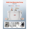 image:imageVEVOR 500W Macerator Pump 29 GPM Flow 26 ft8 m Head Macerator Sewerage Toilet Pump with 4 Water Inlets Waste Water Disposal Upflush Machine for Toilet Basement Shower Sink Laundry Bathtub500W Sink Sewage Pump