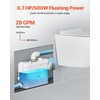 image:imageVEVOR 500W Macerator Pump 29 GPM Flow 26 ft8 m Head Macerator Sewerage Toilet Pump with 4 Water Inlets Waste Water Disposal Upflush Machine for Toilet Basement Shower Sink Laundry Bathtub500W for WallHung Toilets